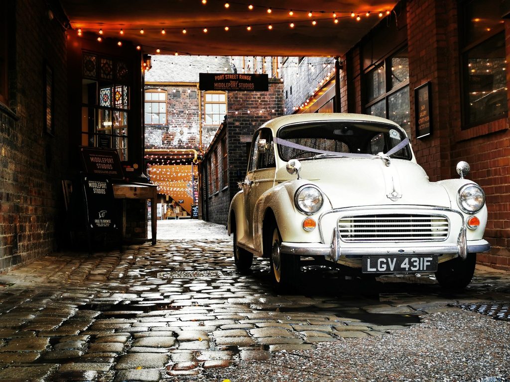 Morris Minor Wedding Car